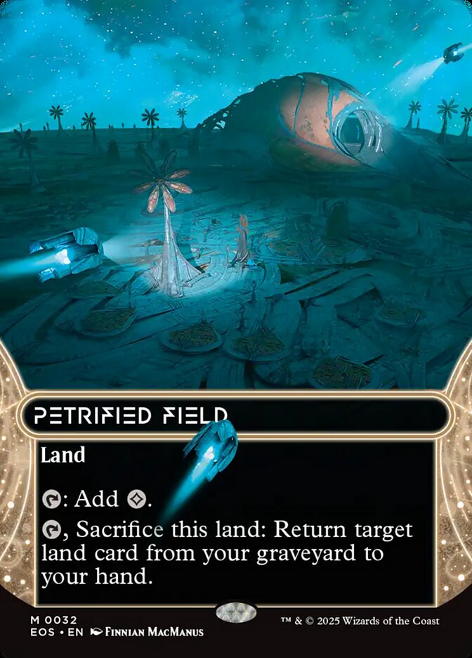 Petrified Field (#032) (Borderless): Edge of Eternities: Stellar Sights