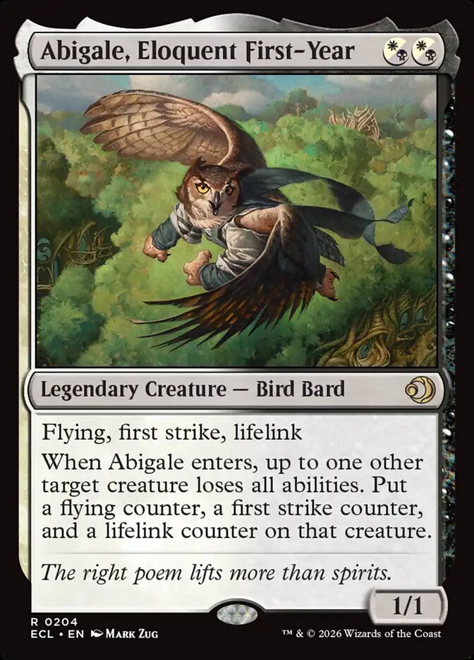 Abigale, Eloquent First-Year - (Foil): Lorwyn Eclipsed