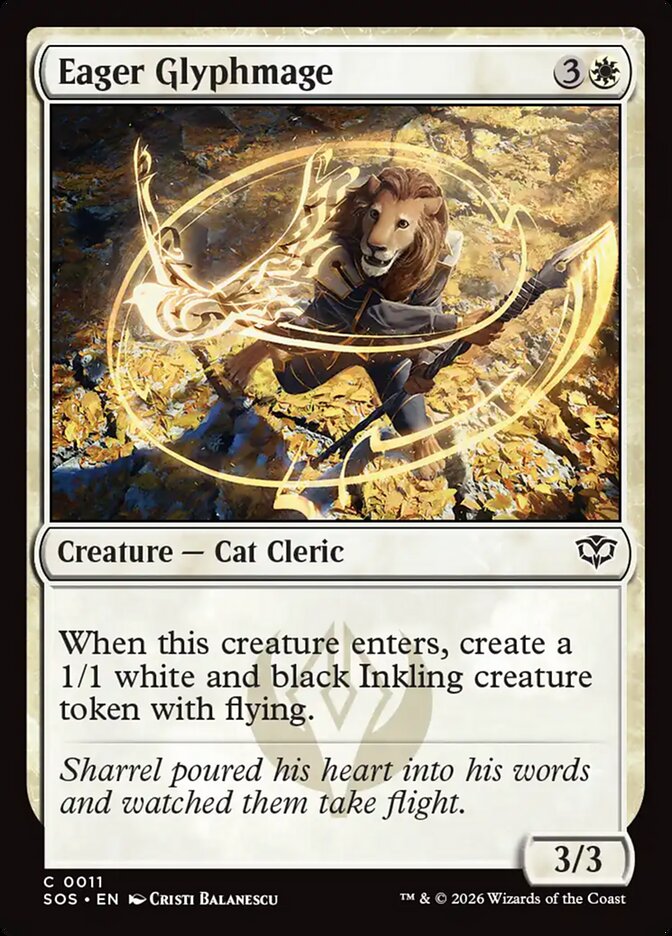 Eager Glyphmage - (Foil): Secrets of Strixhaven