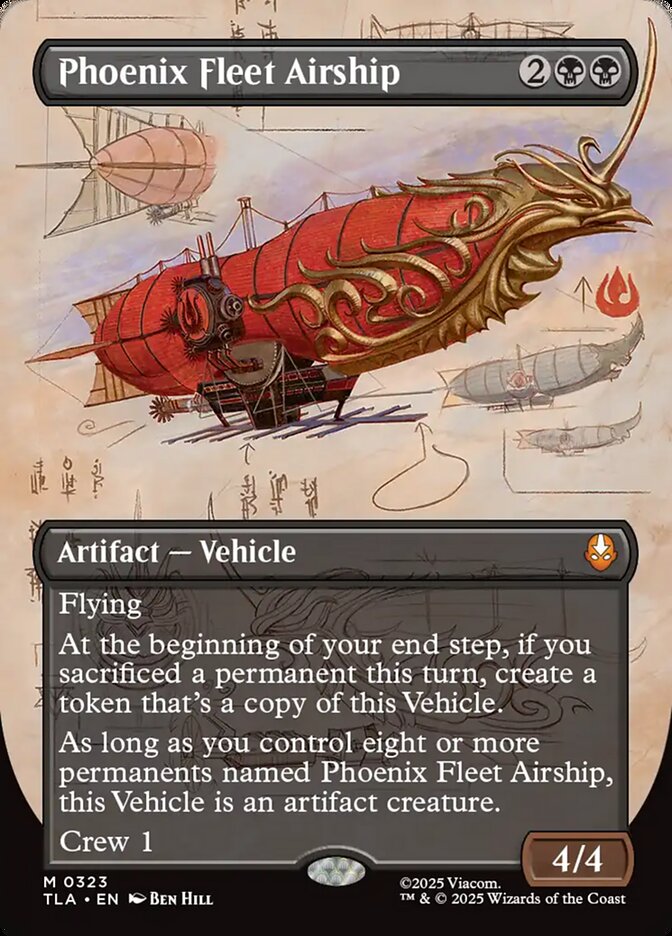 Phoenix Fleet Airship (Borderless): Avatar: The Last Airbender