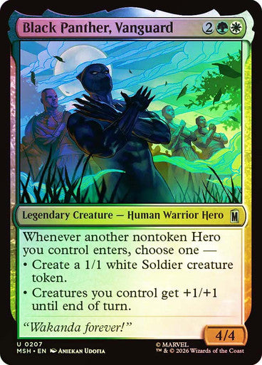 Black Panther, Vanguard - (Foil): Marvel Super Heroes