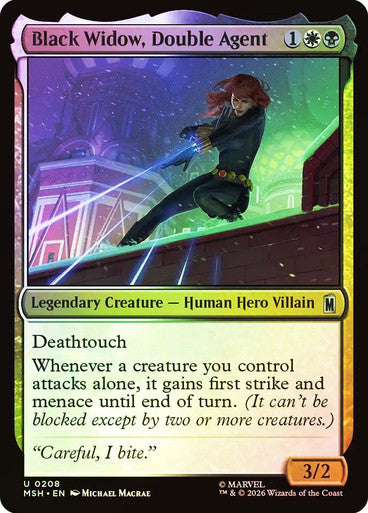 Black Widow, Double Agent - (Foil): Marvel Super Heroes