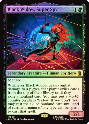 Black Widow, Super Spy - (Foil): Marvel Super Heroes