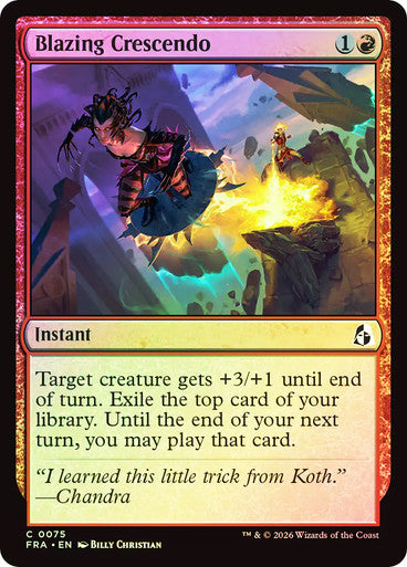 Blazing Crescendo - (Foil): Reality Fracture