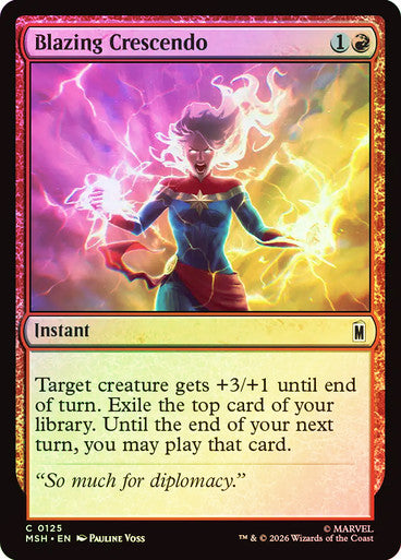 Blazing Crescendo - (Foil): Marvel Super Heroes