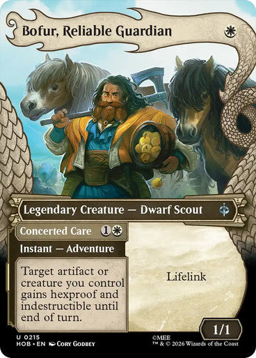 Bofur, Reliable Guardian // Concerted Care (Showcase, Borderless) (#215): The Hobbit