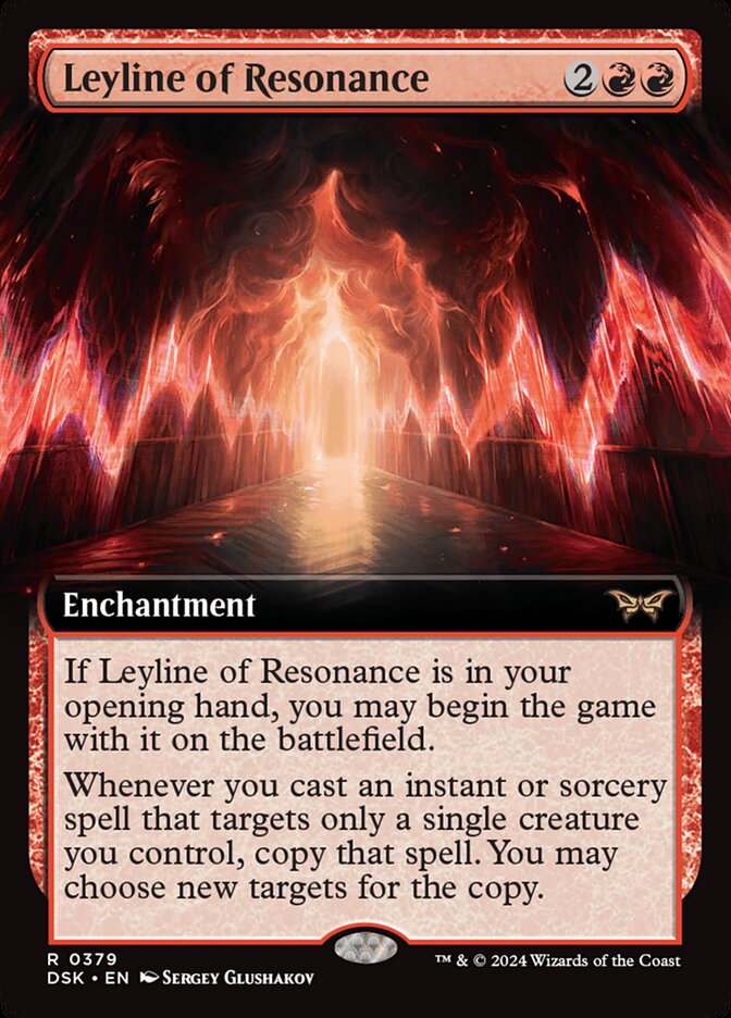 Leyline of Resonance (Extended Art) - (Foil): Duskmourn: House of Horror
