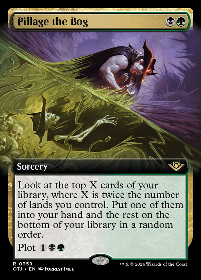 Pillage the Bog (Extended Art) - (Foil): Outlaws of Thunder Junction