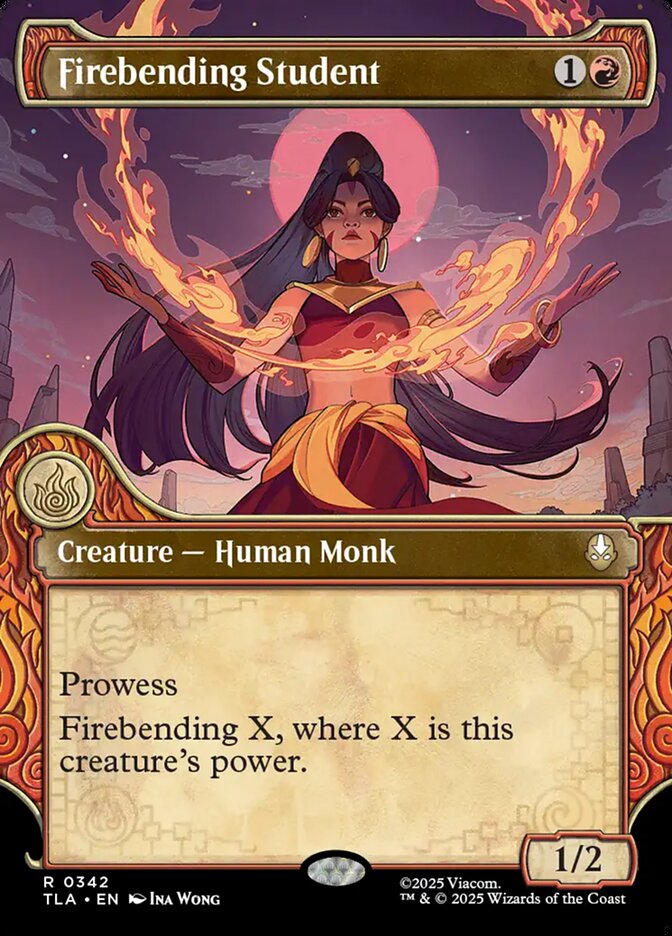 Firebending Student (Showcase) - (Foil): Avatar: The Last Airbender