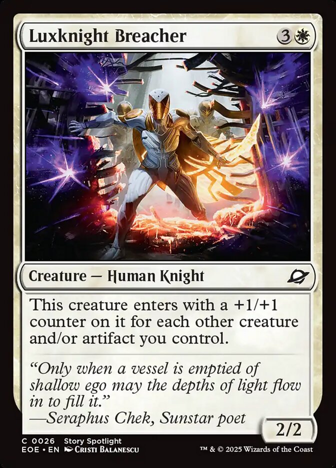 Luxknight Breacher - (Foil): Edge of Eternities