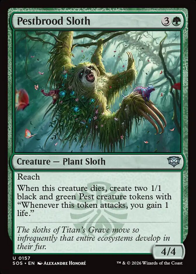 Pestbrood Sloth: Secrets of Strixhaven
