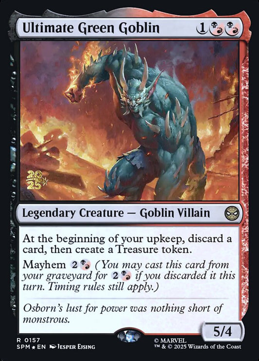 Ultimate Green Goblin (Prerelease) (Marvel's Spider-Man) - (Foil): Marvel's Spider-Man Promos