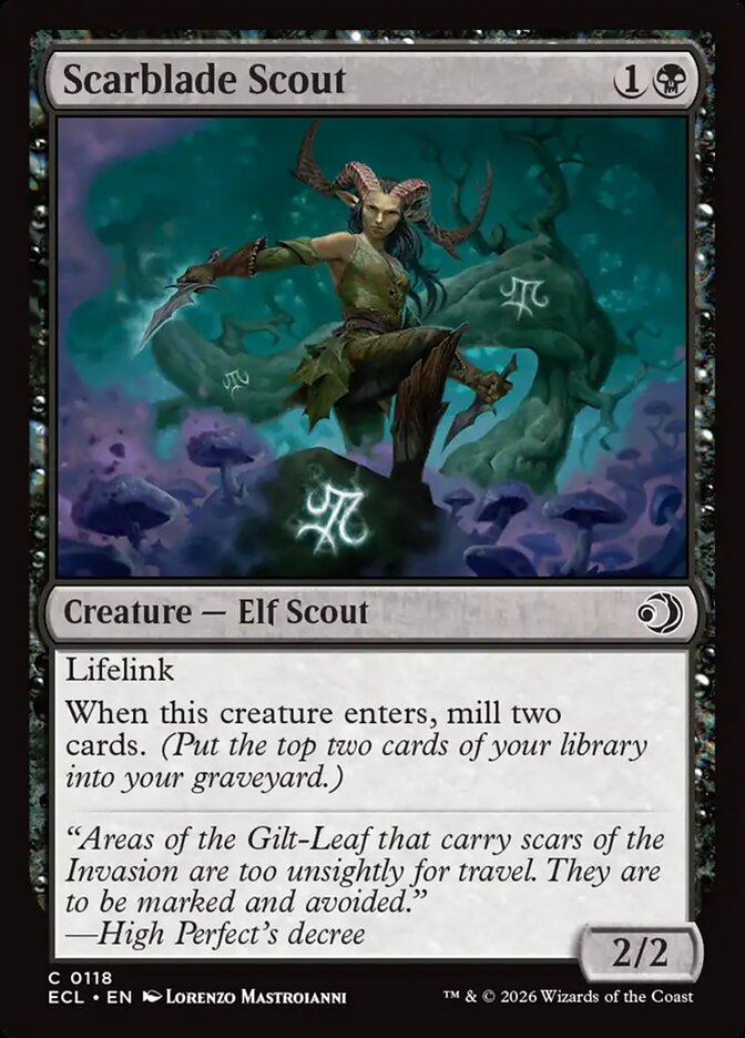 Scarblade Scout - (Foil): Lorwyn Eclipsed
