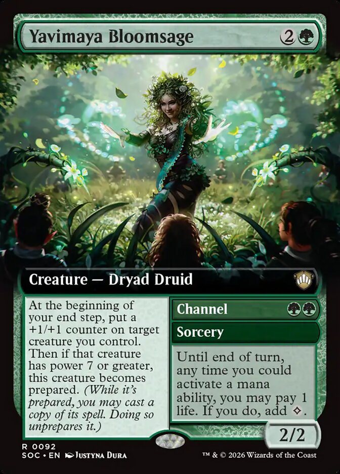 Yavimaya Bloomsage // Channel: Secrets of Strixhaven Commander