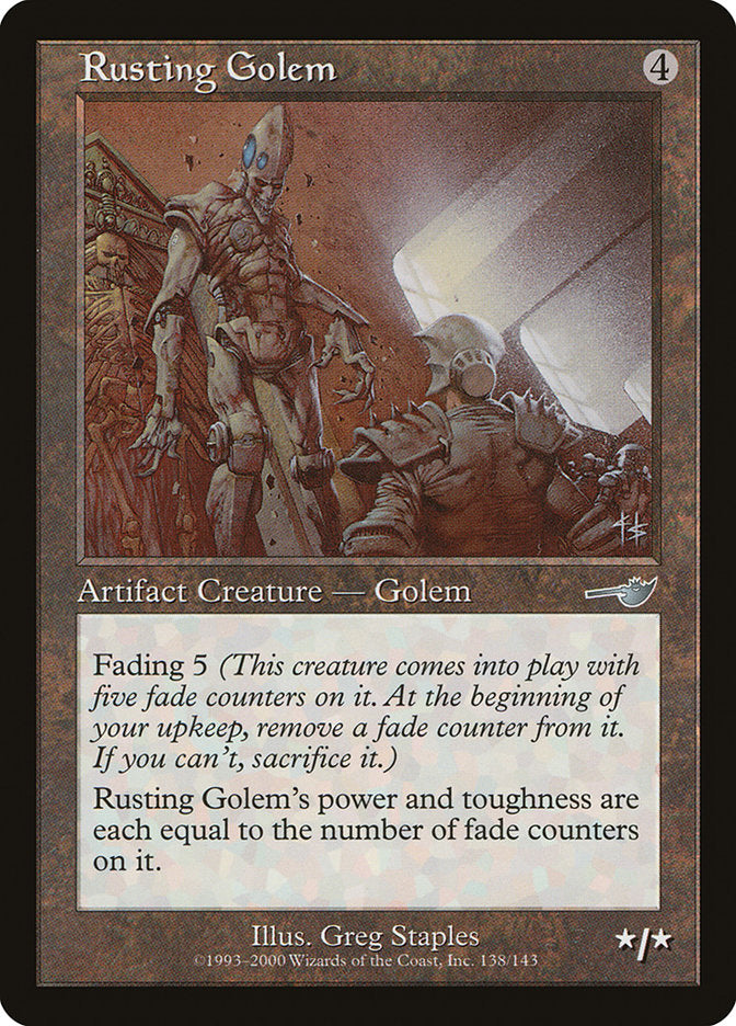 Rusting Golem - (Foil): Nemesis