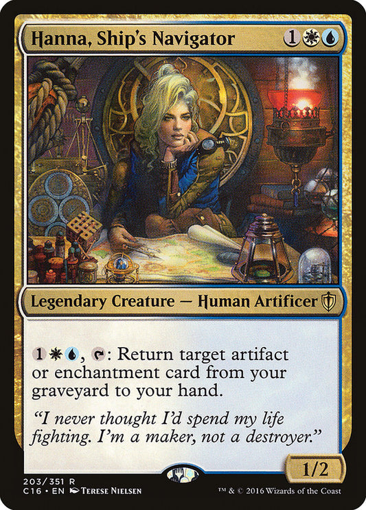 Hanna, Ship's Navigator: Commander 2016