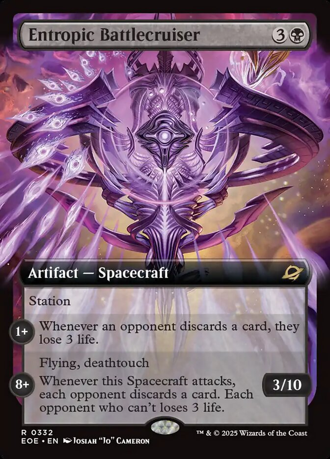 Entropic Battlecruiser (Extended Art) - (Foil): Edge of Eternities