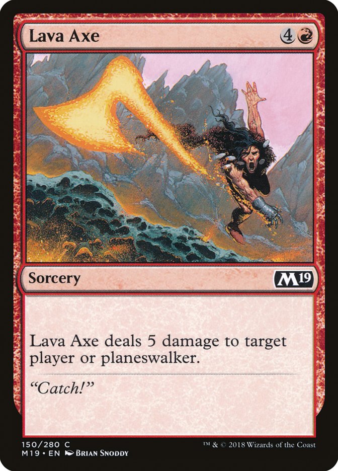 Lava Axe: Core Set 2019