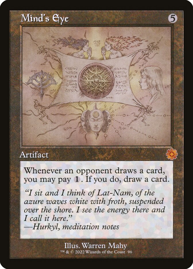 Mind's Eye (#096) (Retro Frame) - (Foil): The Brothers' War Retro Artifacts
