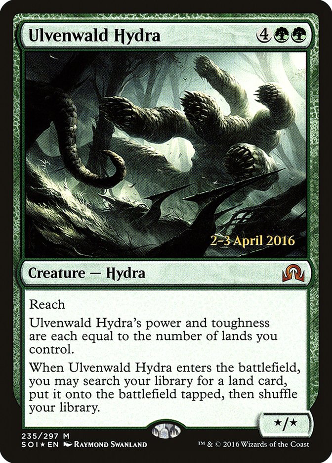 Ulvenwald Hydra (Prerelease) (Shadows over Innistrad) - (Foil): Shadows over Innistrad Promos
