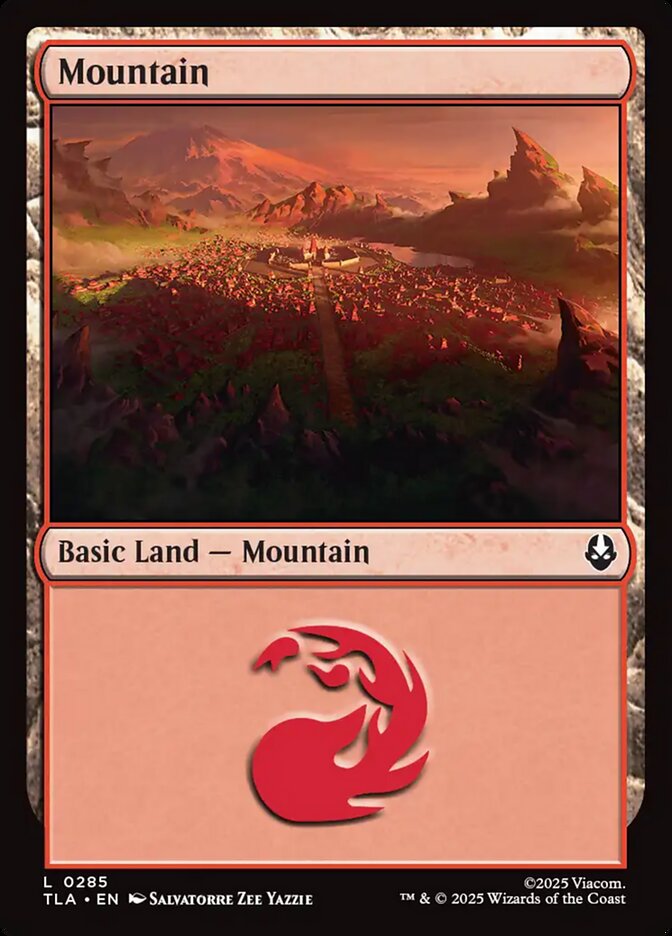 Mountain (#285) - (Foil): Avatar: The Last Airbender