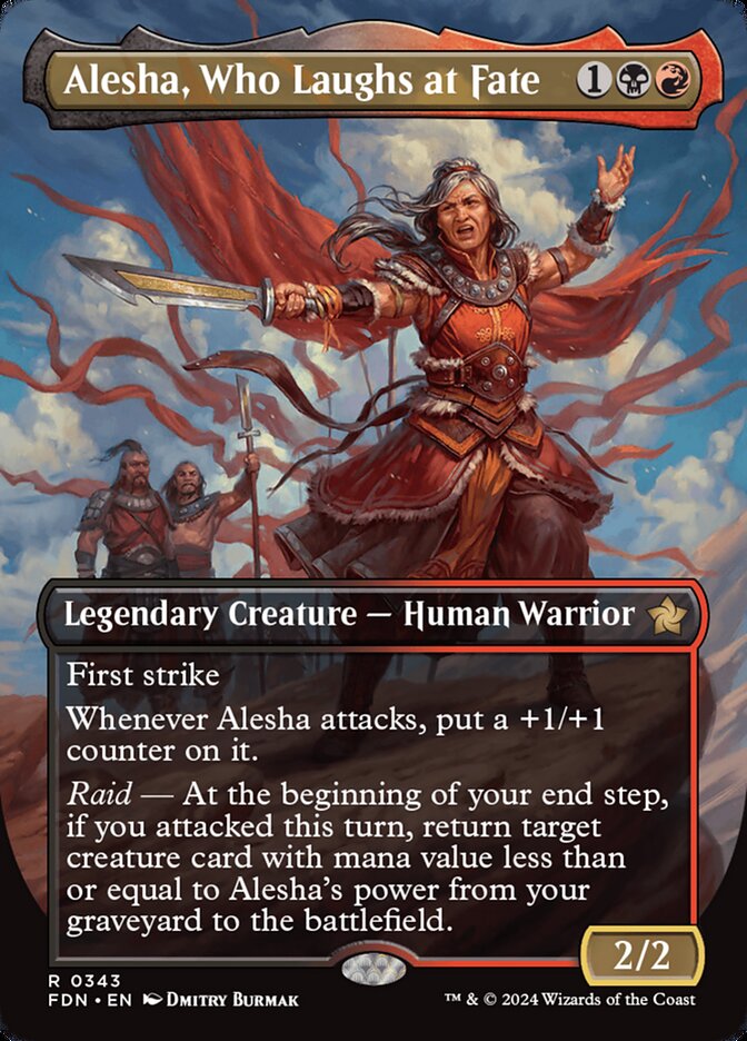 Alesha, Who Laughs at Fate (Borderless): Foundations