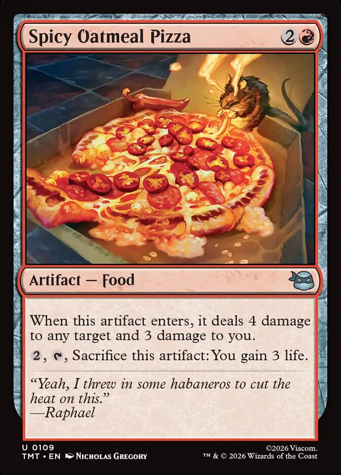 Spicy Oatmeal Pizza - (Foil): Teenage Mutant Ninja Turtles