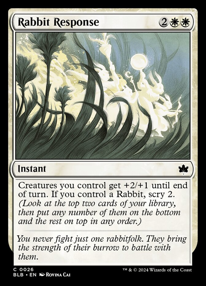Rabbit Response - (Foil): Bloomburrow