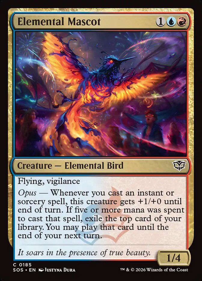 Elemental Mascot - (Foil): Secrets of Strixhaven