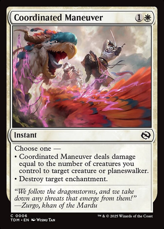 Coordinated Maneuver - (Foil): Tarkir: Dragonstorm
