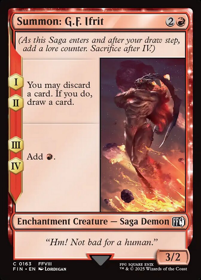 Summon: G.F. Ifrit - (Foil): Final Fantasy