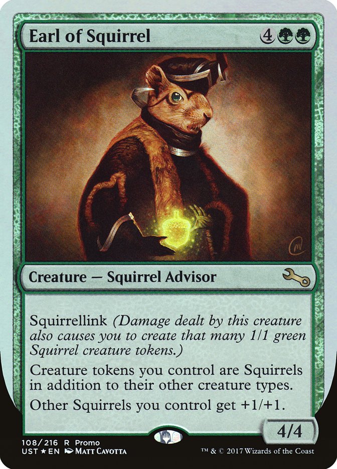 Earl of Squirrel (Draft Weekend) - (Foil): Unstable Promos