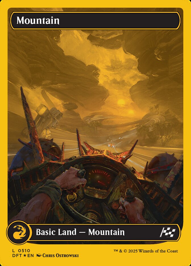 Mountain (#510) (Full Art) (First Place Foil) - (Foil): Aetherdrift