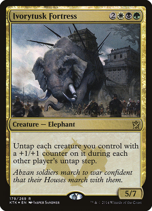 Ivorytusk Fortress (Prerelease) (Khans of Tarkir) - (Foil): Khans of Tarkir Promos