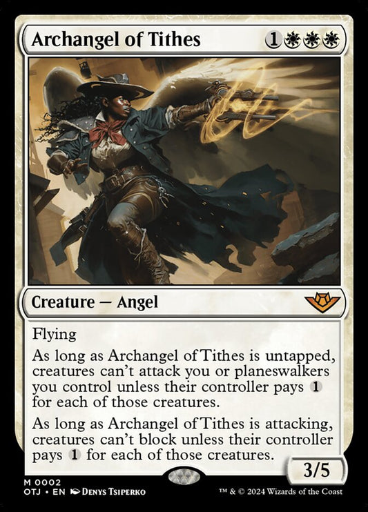 Archangel of Tithes - (Foil): Outlaws of Thunder Junction