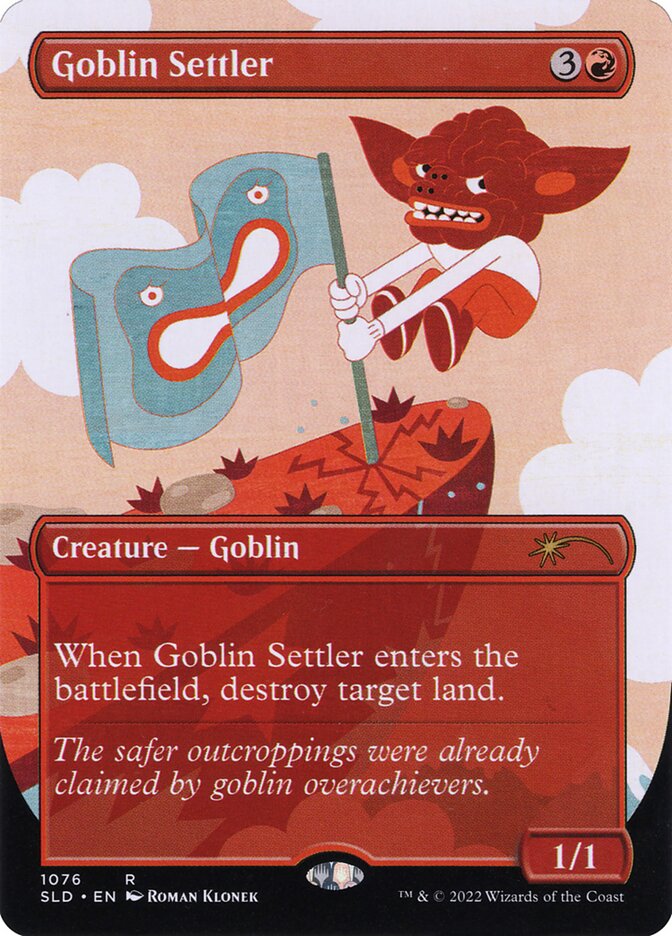 Goblin Settler (Secret Lair) (Borderless)