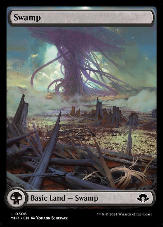 Swamp (#306) (Full Art) - (Foil): Modern Horizons 3