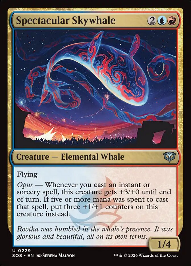 Spectacular Skywhale - (Foil): Secrets of Strixhaven