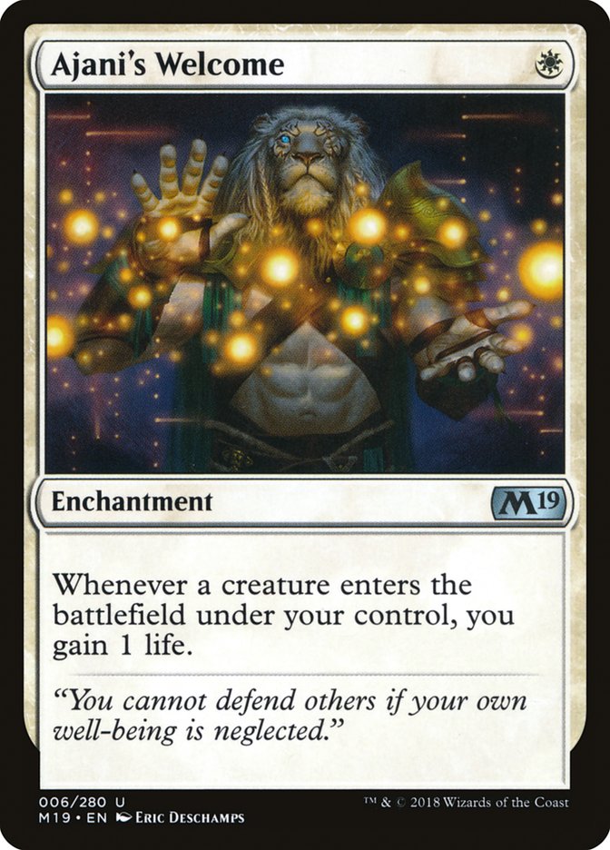 Ajani's Welcome - (Foil): Core Set 2019