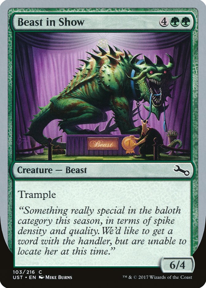 Beast in Show (Baloth) - (Foil): Unstable