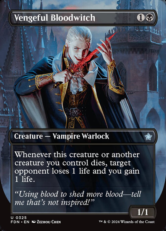 Vengeful Bloodwitch (Borderless) - (Foil): Foundations