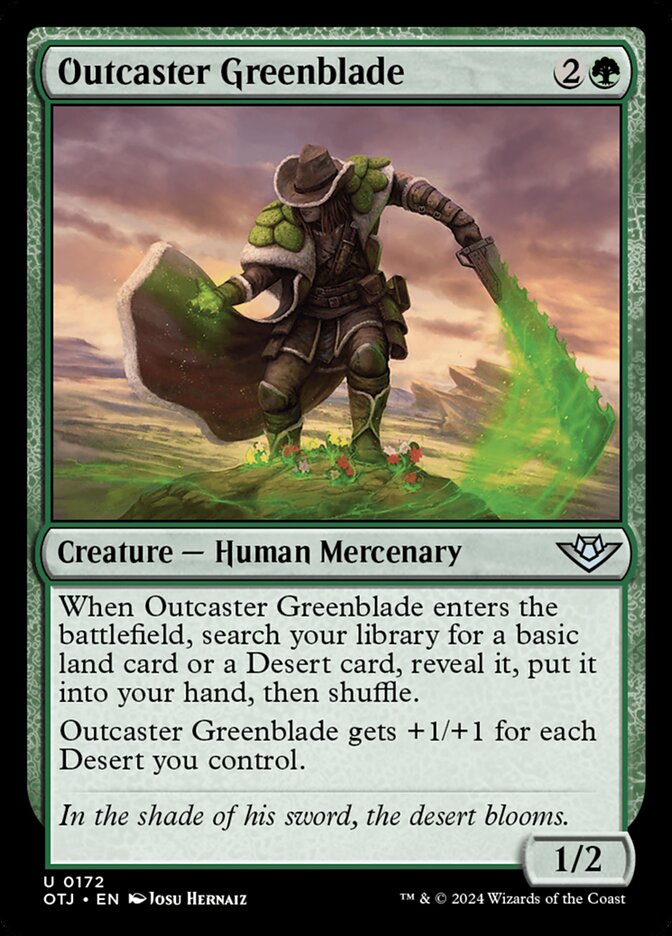 Outcaster Greenblade: Outlaws of Thunder Junction