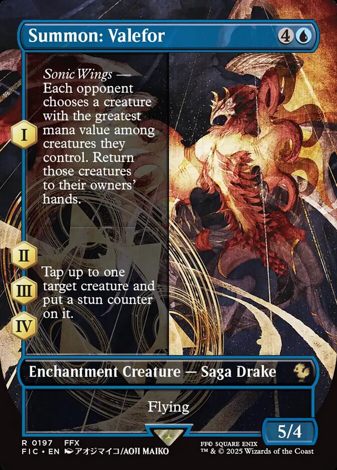 Summon: Valefor (Borderless): Final Fantasy Commander