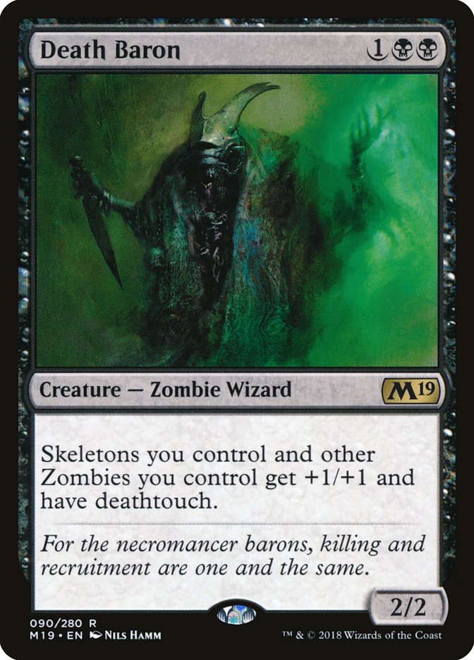 Death Baron - (Foil): Core Set 2019