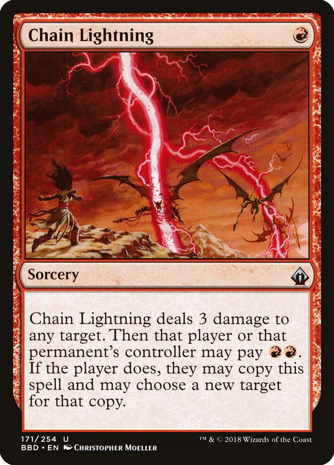 Chain Lightning - (Foil): Battlebond