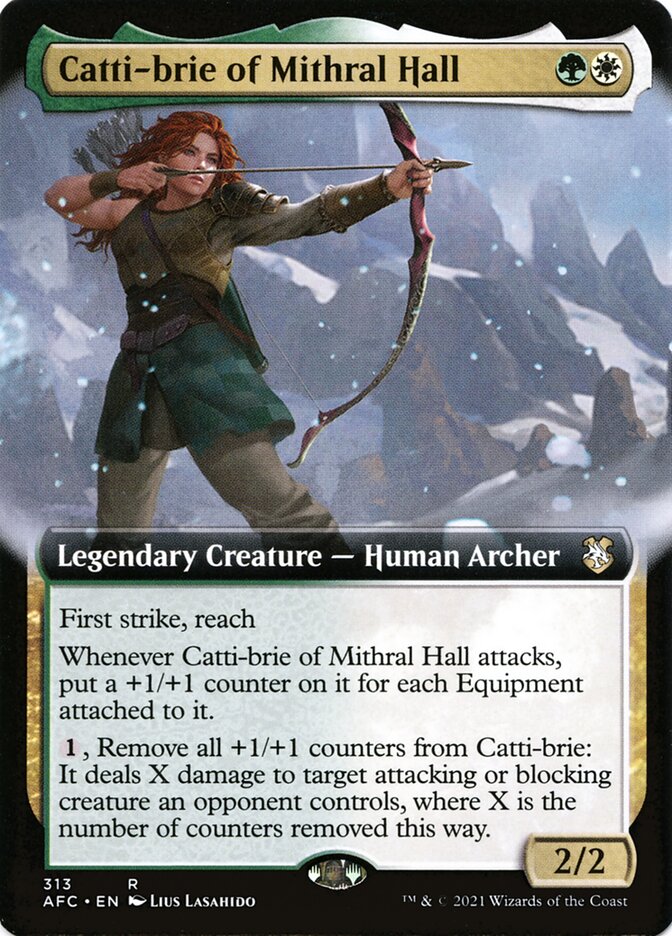 Catti-brie of Mithral Hall (Extended Art): Forgotten Realms Commander