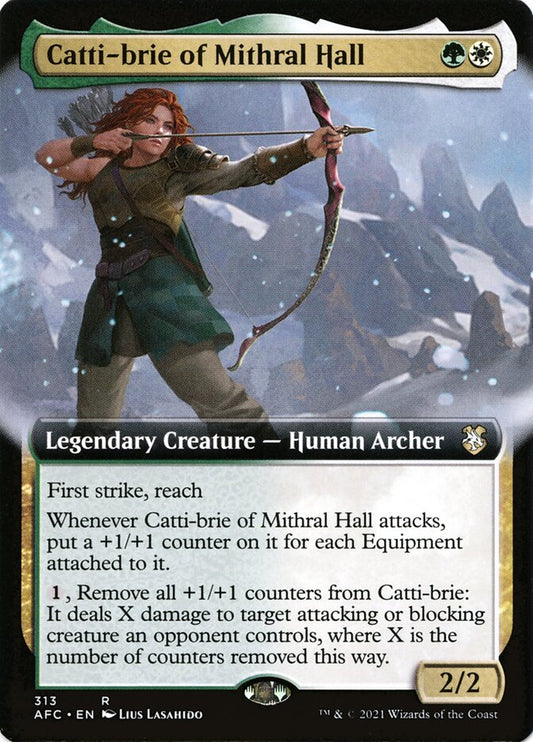 Catti-brie of Mithral Hall (Extended Art): Forgotten Realms Commander