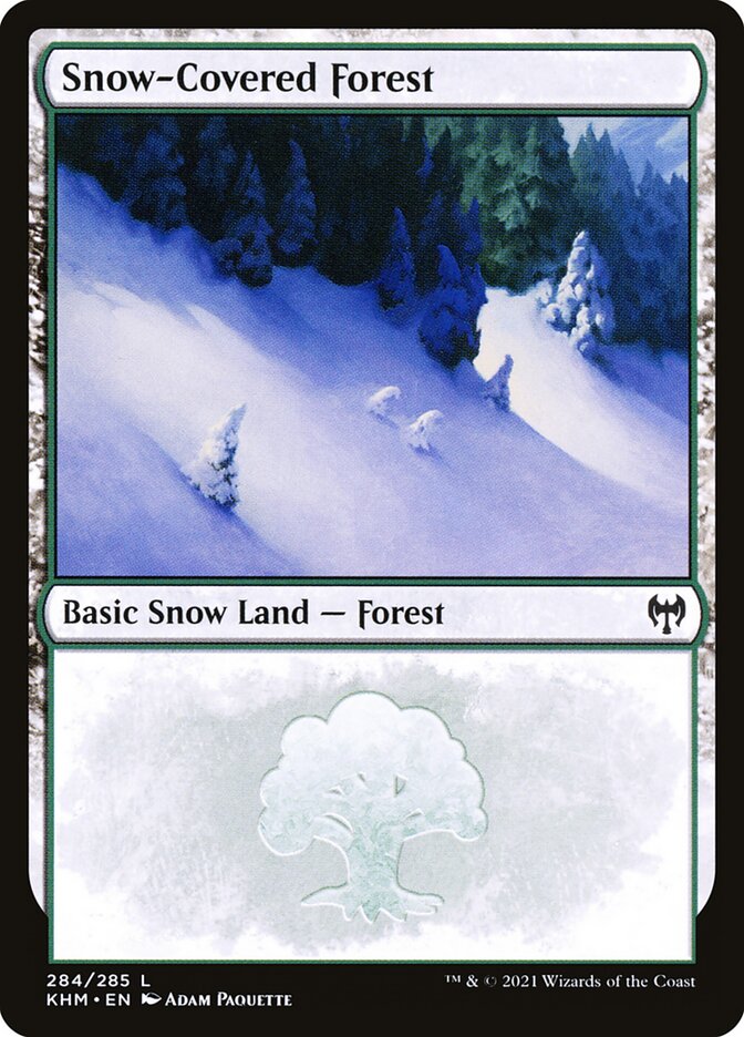Snow-Covered Forest (#284) - (Foil): Kaldheim