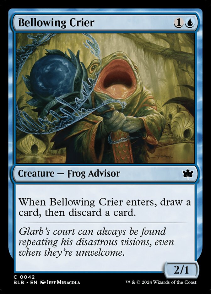 Bellowing Crier - (Foil): Bloomburrow