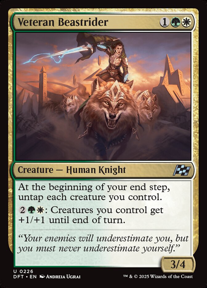 Veteran Beastrider - (Foil): Aetherdrift